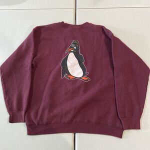 vintage never summer snowboards crewneck sweater penguin XL